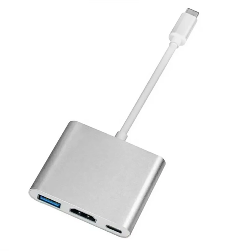 تبدیل تایپ سی به HDMI ، USB 3.0 و تایپ سی مدل YLW